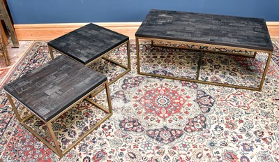 Lot 2624 - OKA; an Emile range nest of coffee tables,...