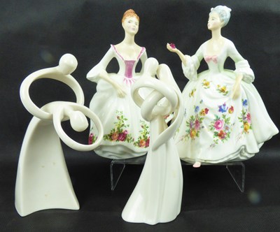 Lot 326 - ROYAL DOULTON; two porcelain figures HN2468...