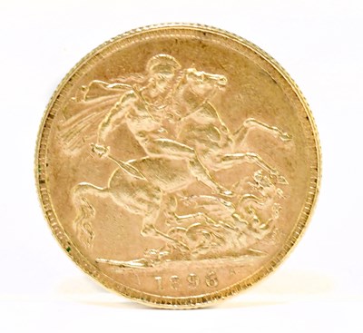 Lot 1424 - A Victorian full sovereign, old head, 1896.