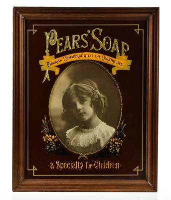 Lot 5057 - A Pears' Soap advertising sign, 34 x 45cm,...