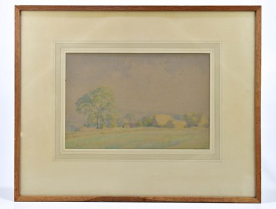 Lot 6239 - BERNARD GOUGH; watercolour, field scene,...