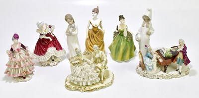 Lot 1738 - ROYAL DOULTON; a figure, HN2368 'Fleur',...