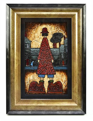 Lot 1573A - ALBERT BARLOW (born 1944); acrylic on board,...