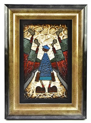 Lot 1573C - ALBERT BARLOW (born 1944); acrylic on board,...