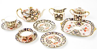 Lot 1635 - ROYAL CROWN DERBY; a part tea service...