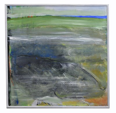 Lot 195A - NANCY BALDWIN (1935-2021); large acrylic on...
