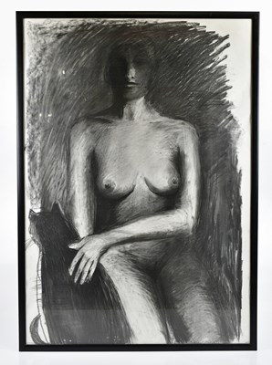 Lot 194A - NANCY BALDWIN (1935-2021); charcoal and...