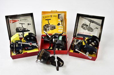 Lot 1398 - MITCHELL; four fishing reels to include...