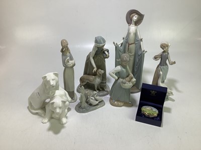 Lot 1722 - LLADRO; two boxed figures to include a figure...