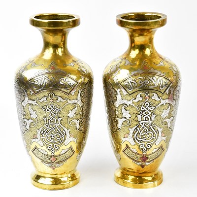 Lot 1814 - A pair of large early 20th century Eastern...