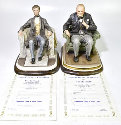 Lot 1755 - BRUNO MERLI FOR CAPODIMONTE; a ceramic figure...