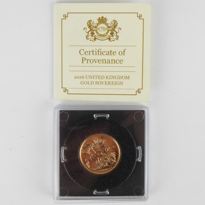 Lot 626 - An Elizabeth II full sovereign 2016, George...