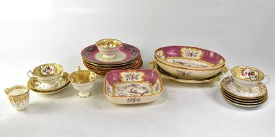 Lot 222 - Various 19th century part dinner sets