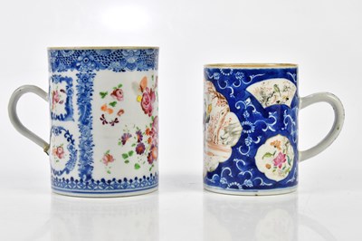 Lot 1192 - Two circa 1800 Chinese Famille Rose porcelain...