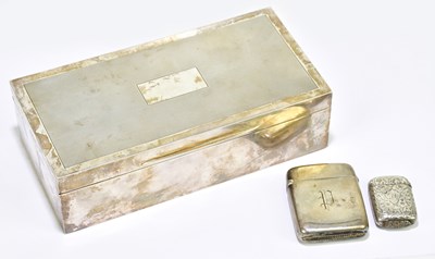 Lot 1150 - D BROS; a George V hallmarked silver cigarette...