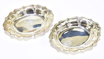 Lot 1093 - JW; a pair of modern hallmarked silver bonbon...