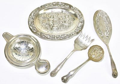 Lot 1299 - AITKEN BROS; a George V hallmarked silver tea...