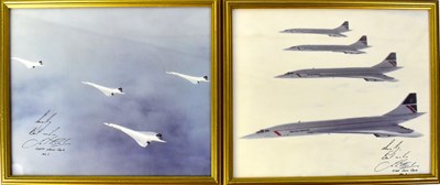 Lot 630 - Two signed prints of British Airways Concorde