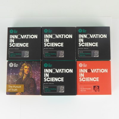 Lot 731 - THE ROYAL MINT; five Science related...