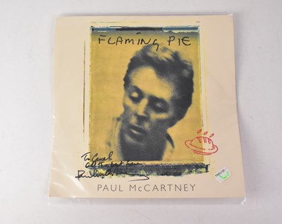 Lot 541 - PAUL MCCARTNEY; 'Flaming Pie' print, bearing...