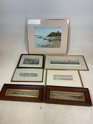 Lot 292 - Seven watercolours and prints relating to...