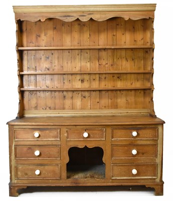 Lot 1689 - A Victorian and later pine country kitchen...