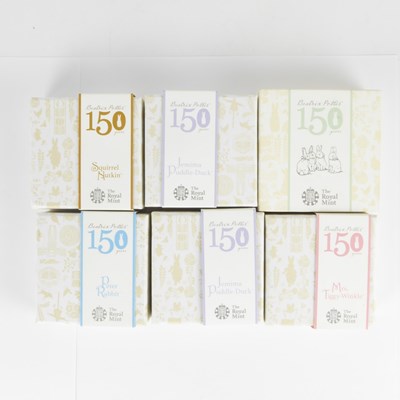 Lot 734 - THE ROYAL MINT; five '150th Anniversary of...