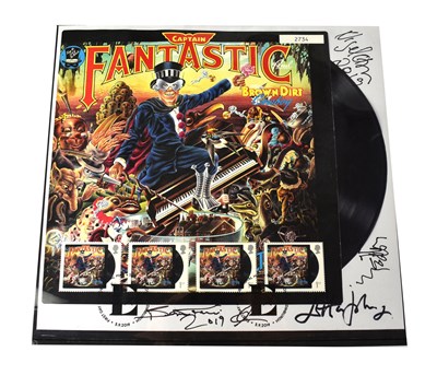 Lot 201 - ELTON JOHN; a first day cover for 'Captain...