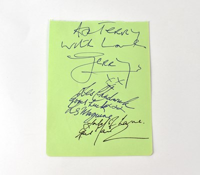 Lot 180 - GERRY & THE PACEMAKERS; a torn page from an...
