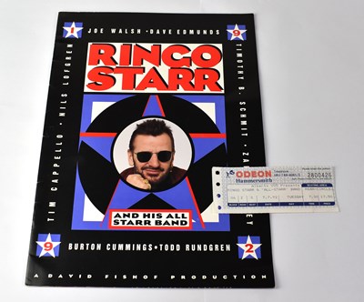 Lot 227 - RINGO STARR; a 1992 tour programme with...