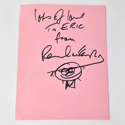Lot 235 - PAUL MCCARTNEY; a torn page from an autograph...
