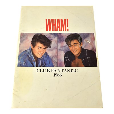 Lot 185 - WHAM; 'Club Fantastic 1983' tour programme,...