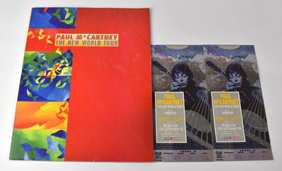 Lot 233 - PAUL MCCARTNEY; 'The New World Tour' programme...