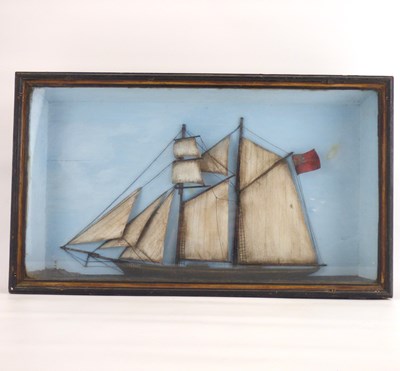 Lot 470 - A late 19th/early 20th century deep box picture