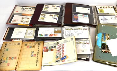 Lot 377 - Four folders containing various first day...