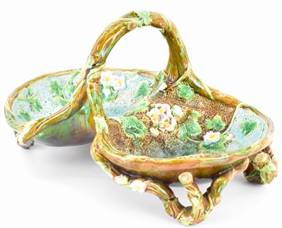 Lot 487 - GEORGE JONES; a 19th century Majolica pottery...