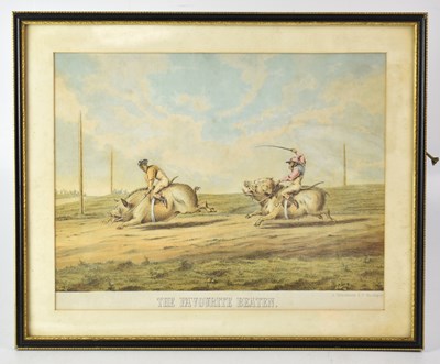 Lot 343 - A pair of novelty racing themed coloured...