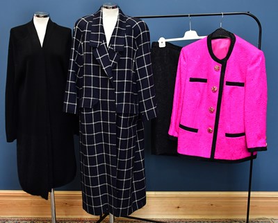 Lot 762 - GIVENCHY; a fuchsia pink fully lined with...