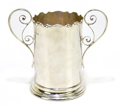 Lot 1263 - WALKER & HALL; a George V hallmarked silver...