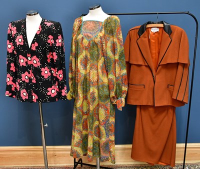 Lot 767 - TED LAPIDUS, PARIS; a vintage 1980s brown 100%...