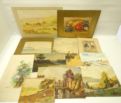 Lot 527 - Approximately thirty various watercolours
