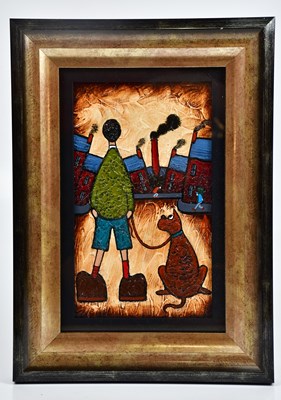 Lot 222 - ALBERT BARLOW (born 1944); acrylic on board,...