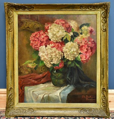Lot 1529 - EARLY 20TH CENTURY; oil on canvas, still life...