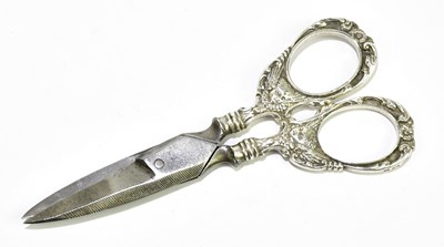 Lot 1380 - A pair of Edward VII hallmarked silver mounted...