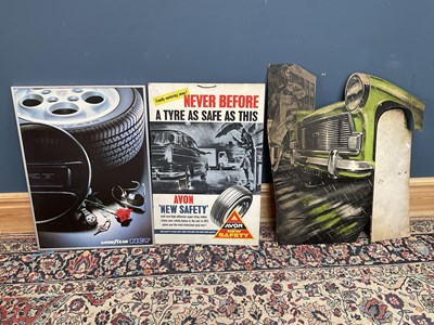 Lot 2121 - Three motoring advertising boards, to include...