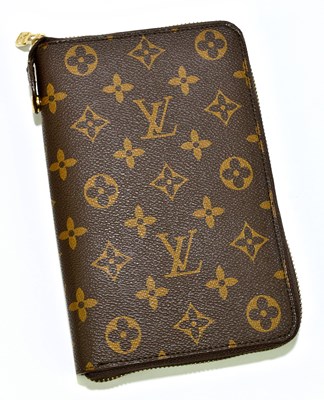 Lot 689 - LOUIS VUITTON; a Monogram canvas zipped...