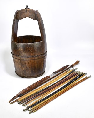 Lot 2031 - A quantity of swagger sticks, together with a...