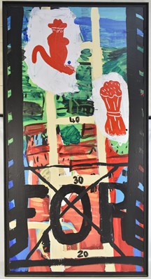 Lot 391 - NICHOLAS HOLMES; acrylic on canvas,...