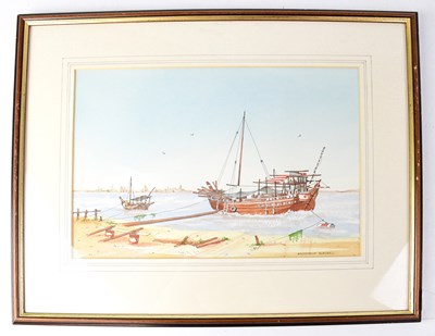 Lot 373 - MACDONALD BIRTWELL; pen and watercolour wash, '...