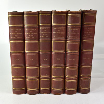 Lot 702 - CÈSAR DALY; Volumes 1-20, Volumes 29 and 30 of...
